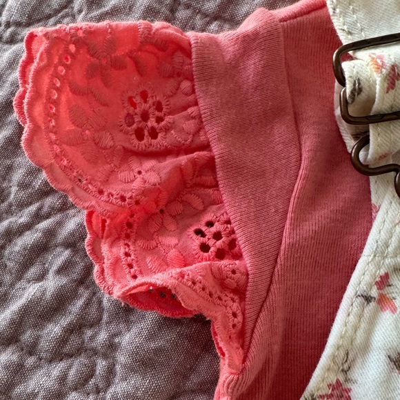 NWT OshKosh Floral Jumper with Matching Onsie - Picture 3 of 9